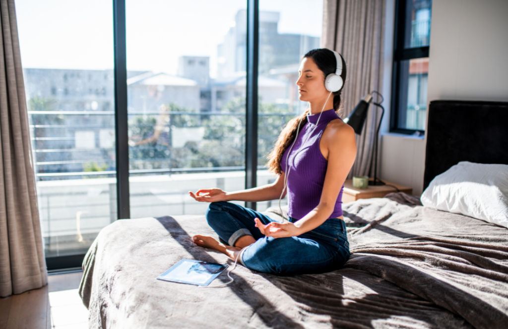 doing meditation can lower your stress at work