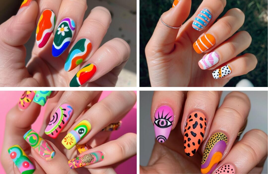 cute funky nails