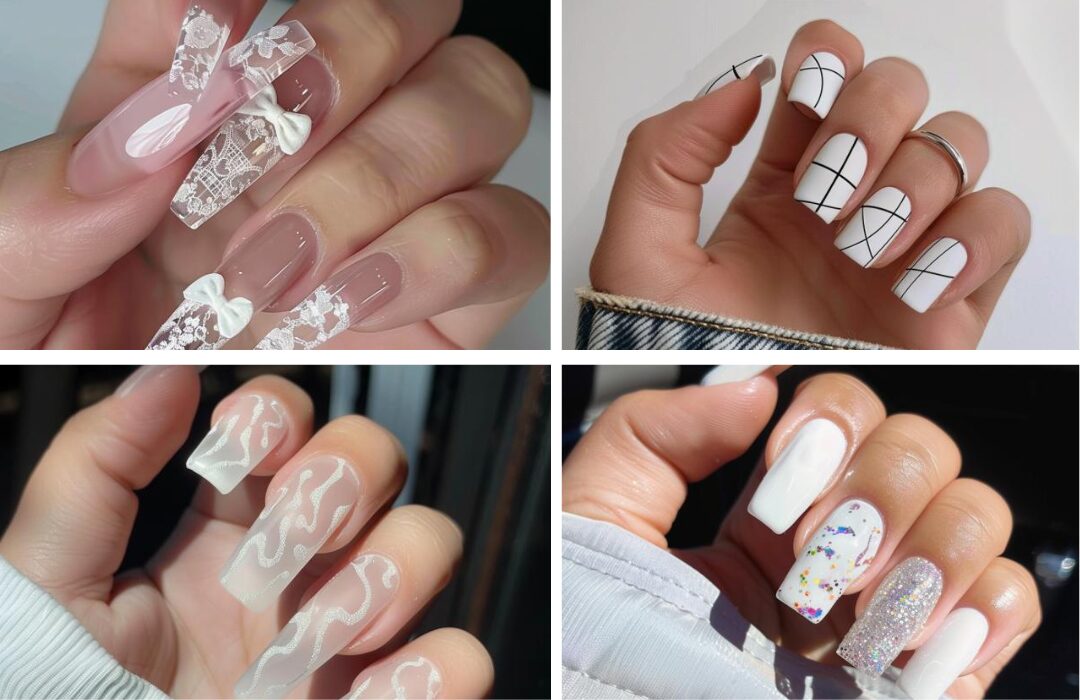 white nail ideas